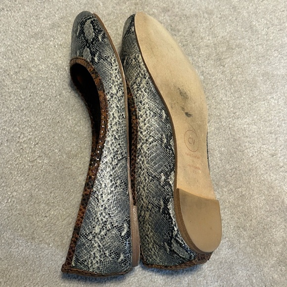 Cynthia Vincent, Snakeskin Patterned Ballet Flats - Picture 5 of 9